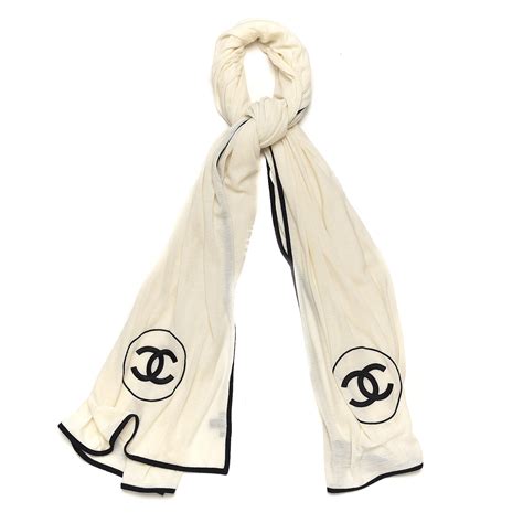 black and white fake chanel scarf|Chanel scarves outlet.